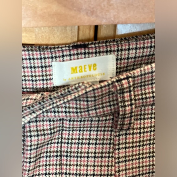 The Avery Pleated Wide-Leg Trousers by Maeve: Plaid Edition, size 4, Ivory Combo - Picture 7 of 10